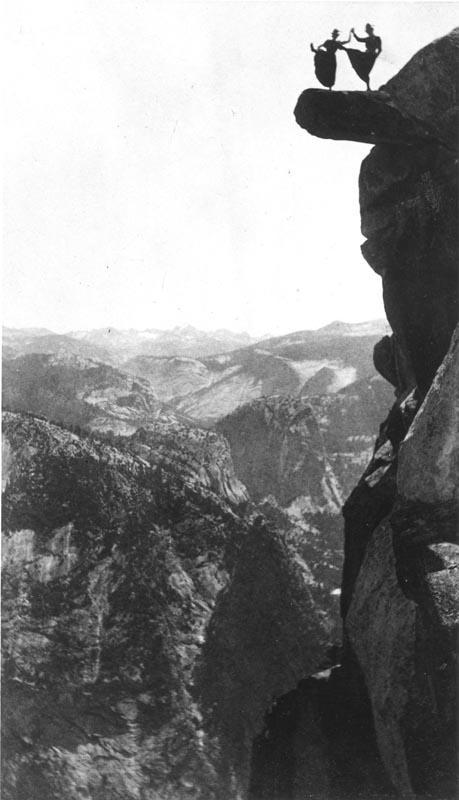 Dancing Ladies on Overhanging Rock at Glacier Point